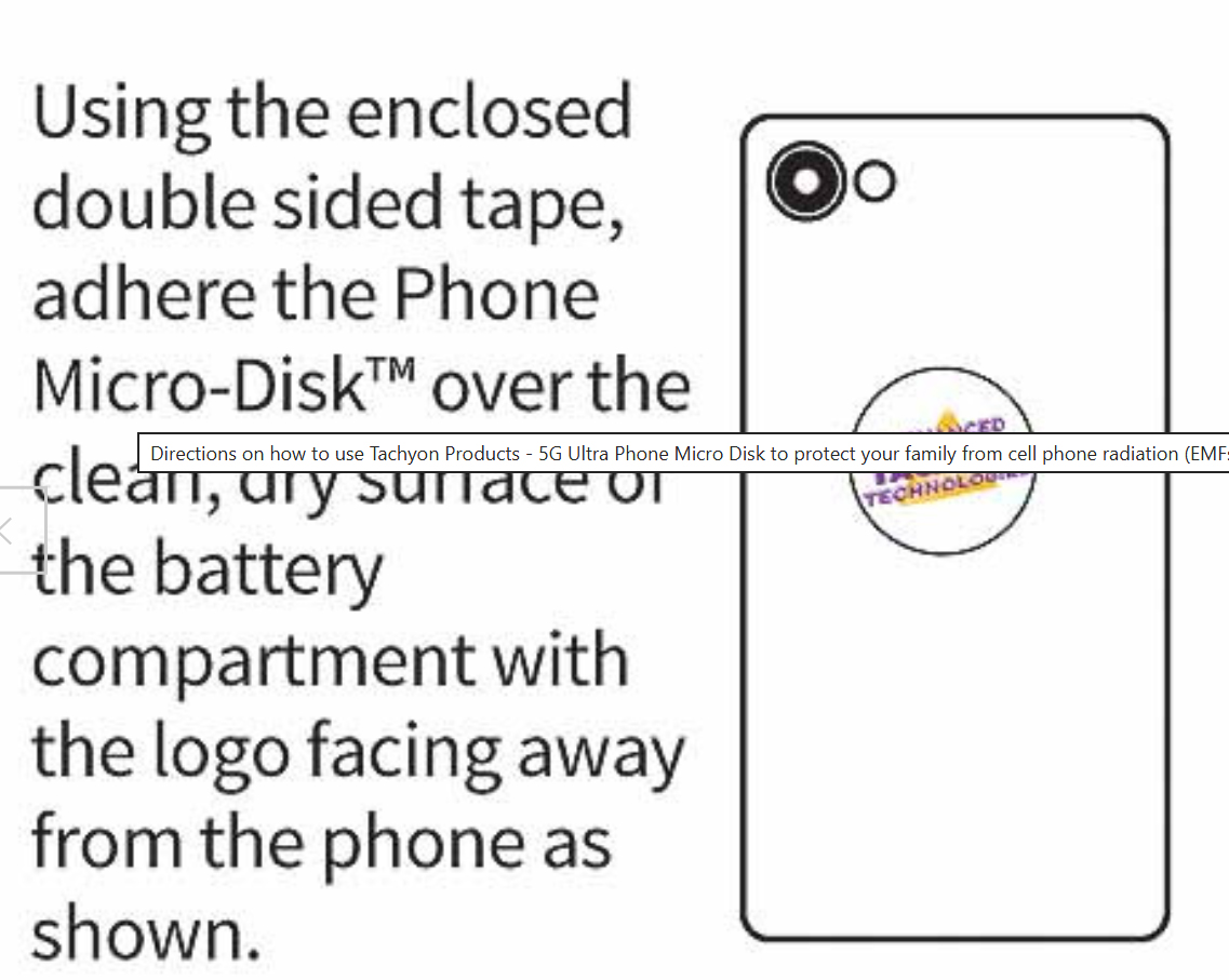 TACHYONIZED CELL PHONE MICRO DISK - Image 4