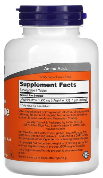 L-Arginine 1000 mg ingredients